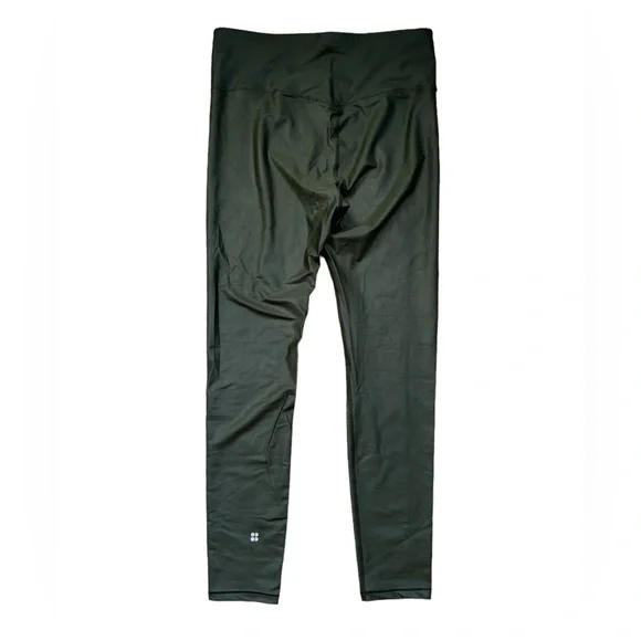 Sweaty Betty High Shine Workout Leggings Dark Forest Green XL NWT - Picture 2 of 12